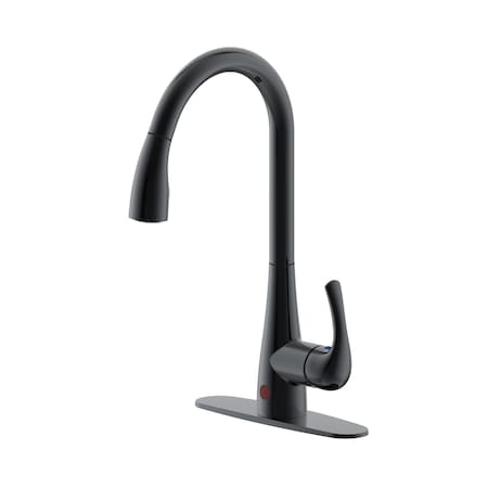 Westbrass Dual Sensor-Touchless Motion Control Kitchen Faucet with Pull Down Spray Head, Oil Rubbed Bronze KA03A-12